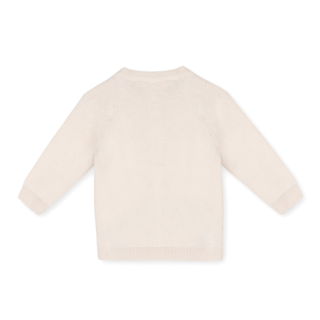 Organic Cotton Duck Mommy & Me Embroidered Baby Cardigan Sweater