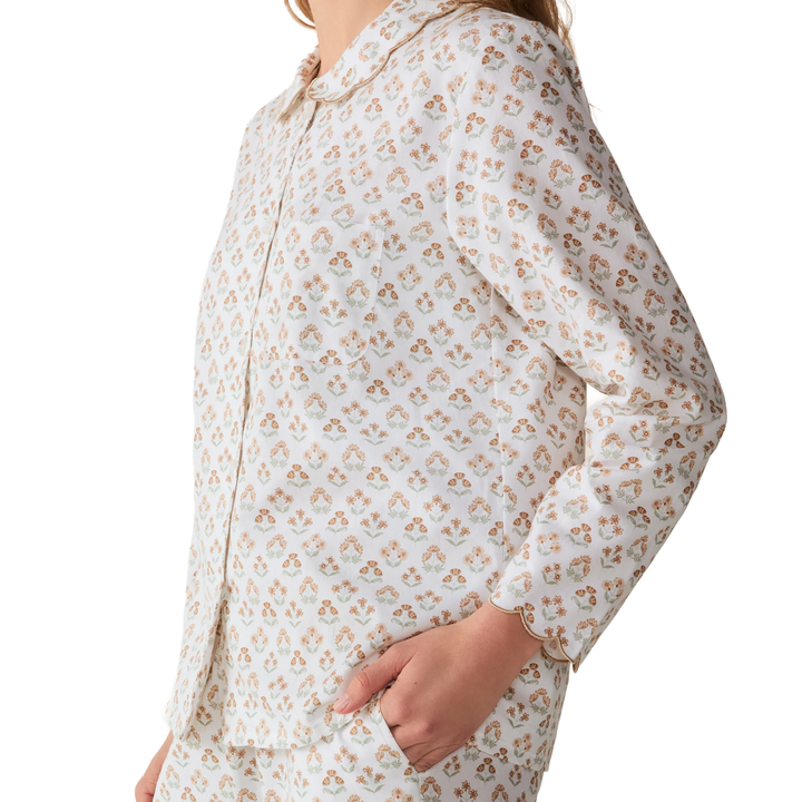 Womens Twill Colette PJ Set In Estate Garden