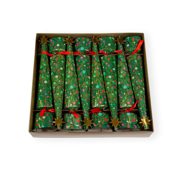 Merry & Bright Christmas Cone Crackers - Set of 8