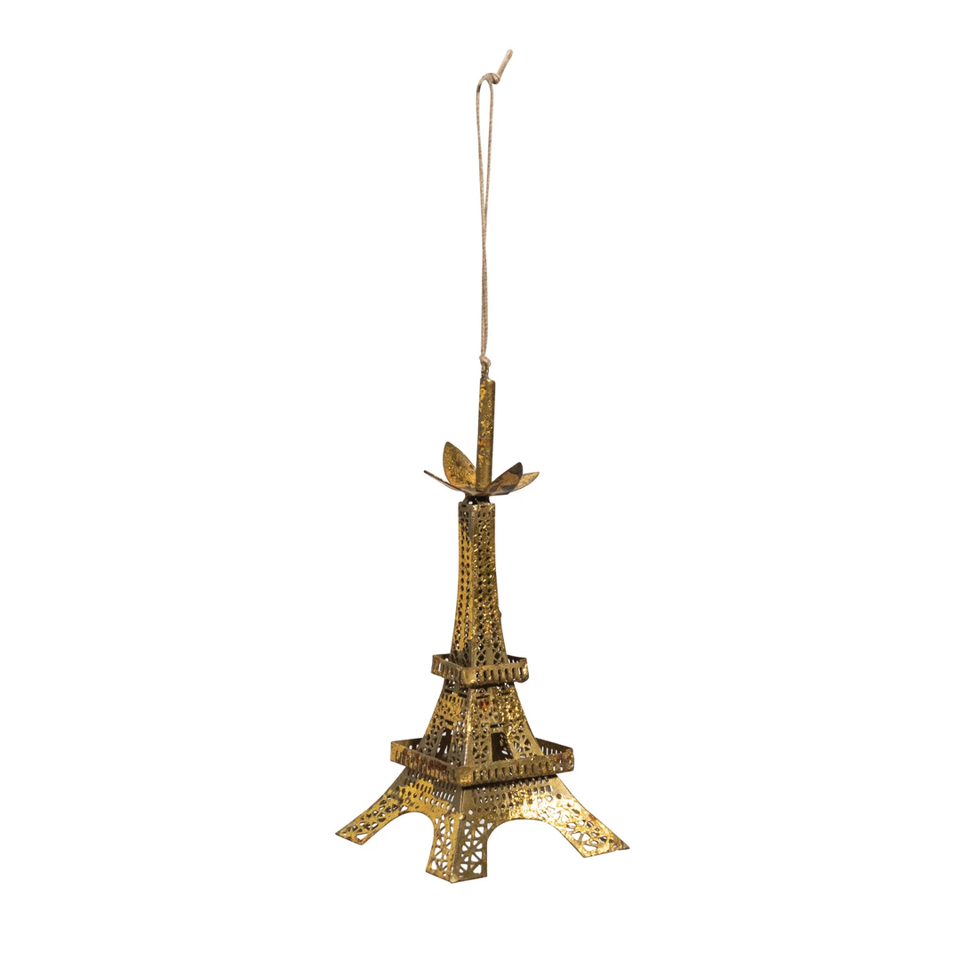Gold Eiffel Tower Ornament