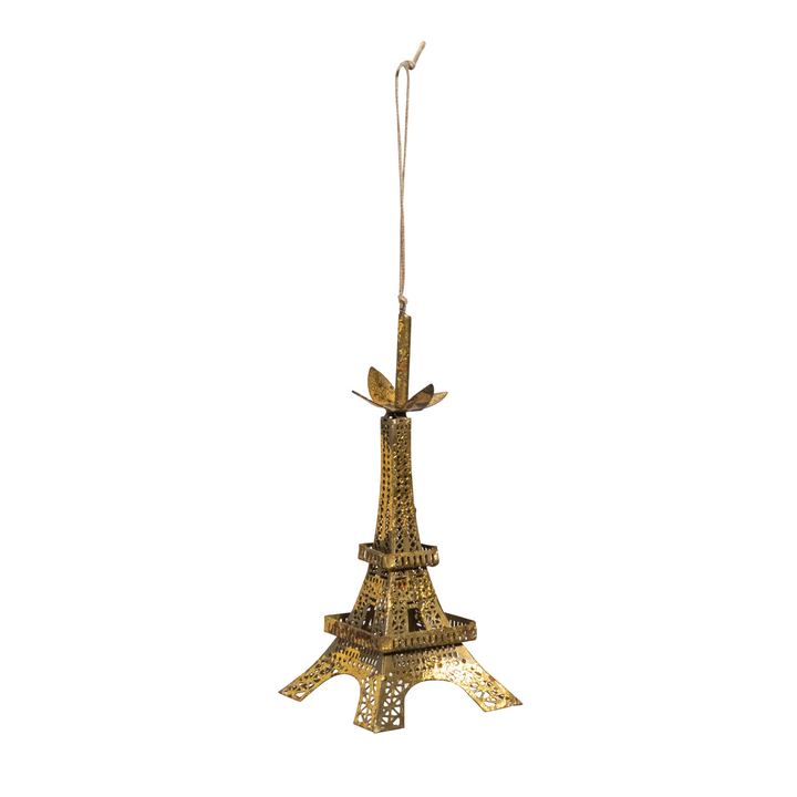 Gold Eiffel Tower Ornament