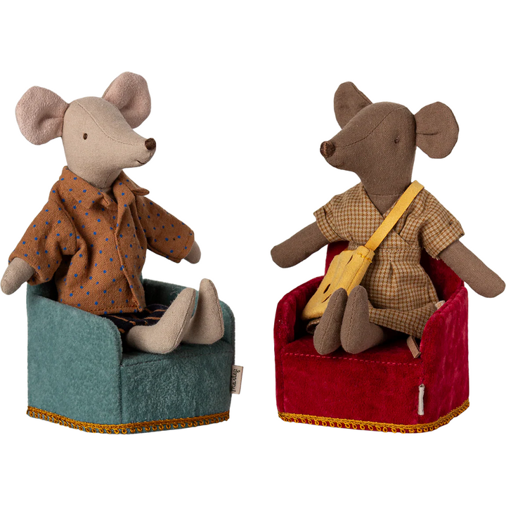 Maileg - Mint Folding Chair Mouse Size