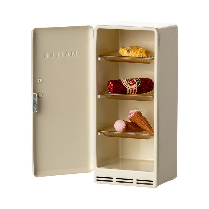 Maileg - Metal Fridge, Mouse - Off white