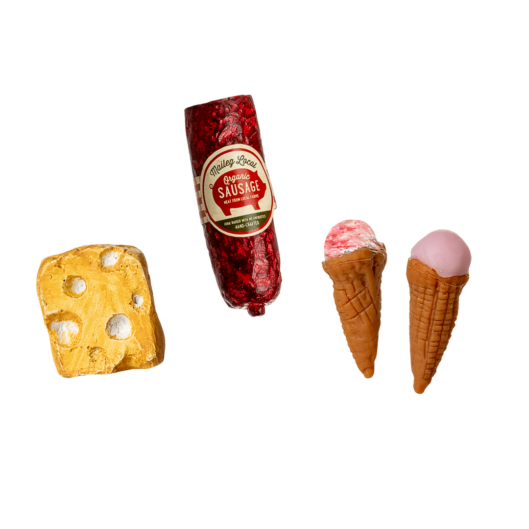 Maileg - Metal Fridge, Mouse - Off white