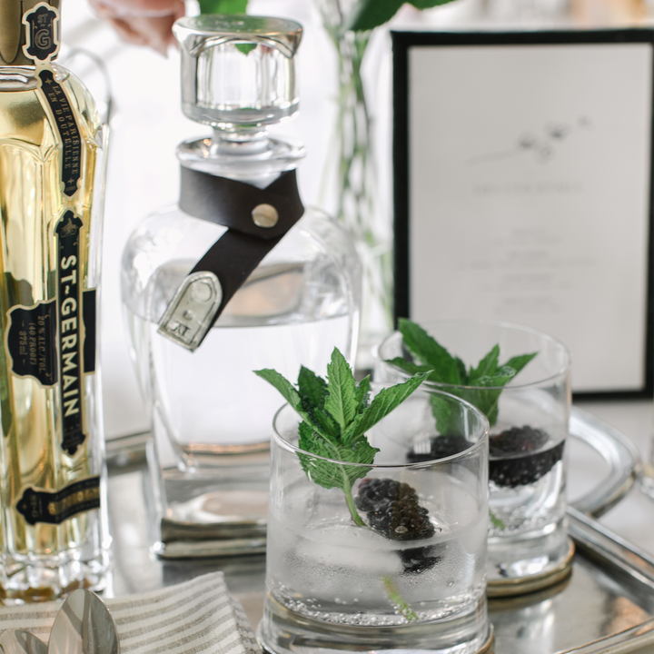 Giorgio Glass and Pewter Decanter