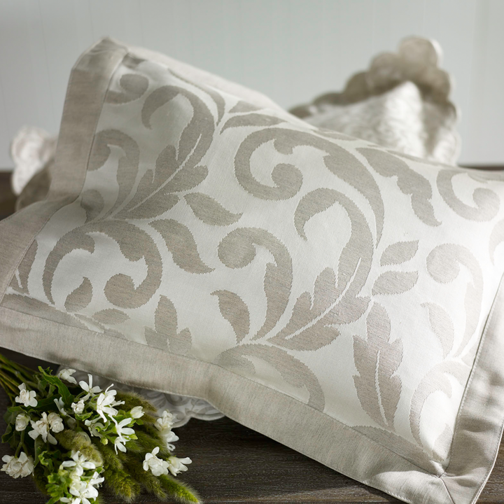 Grand Jasmine Cotton Linen Shams by the Purists