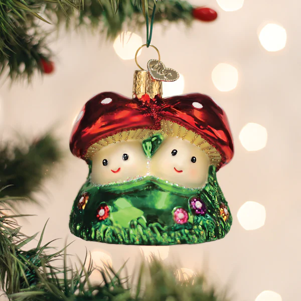 Happy Mushroom Ornament