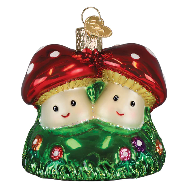 Happy Mushroom Ornament
