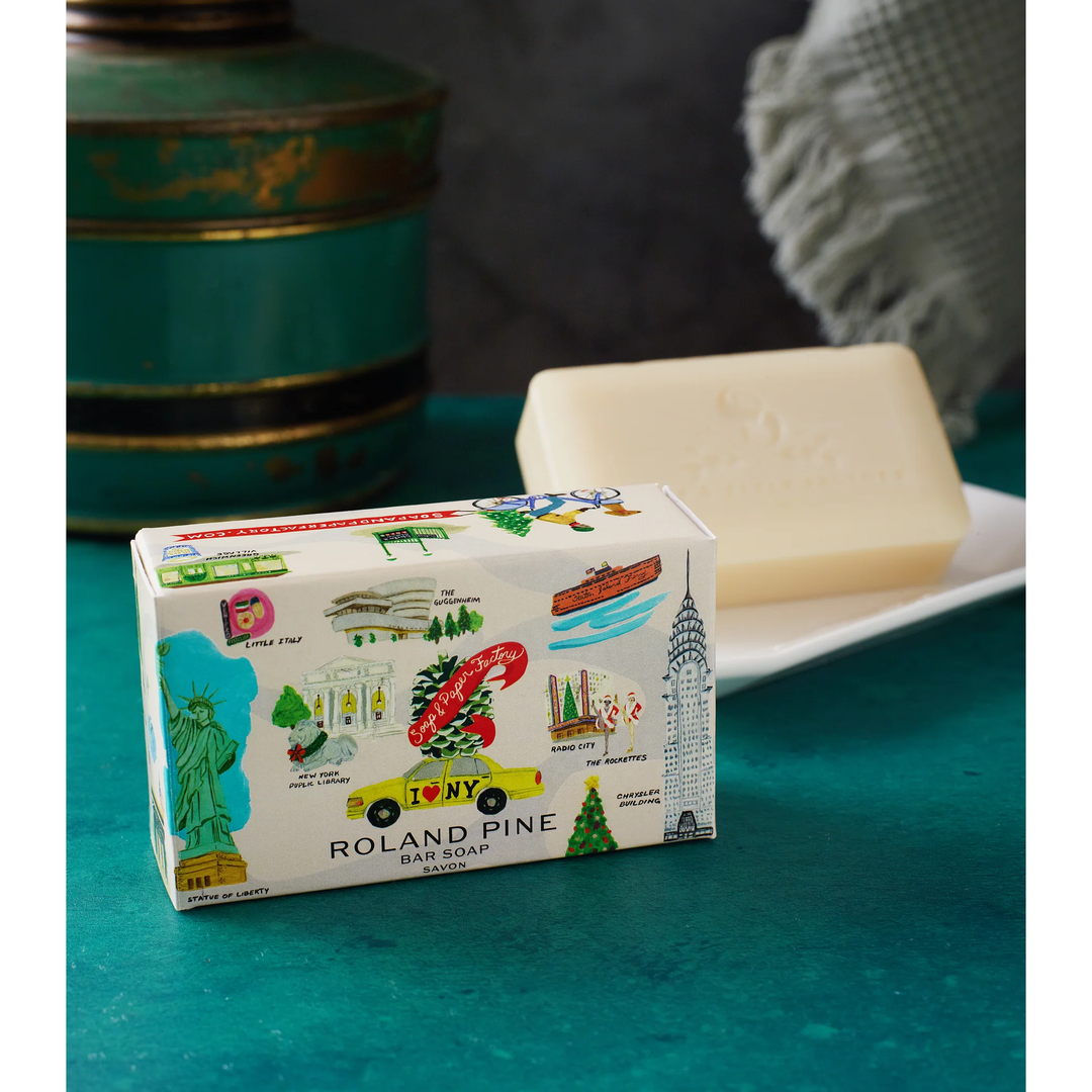 Holiday in New York Roland Pine 5 oz Boxed Shea Butter Soap Bar