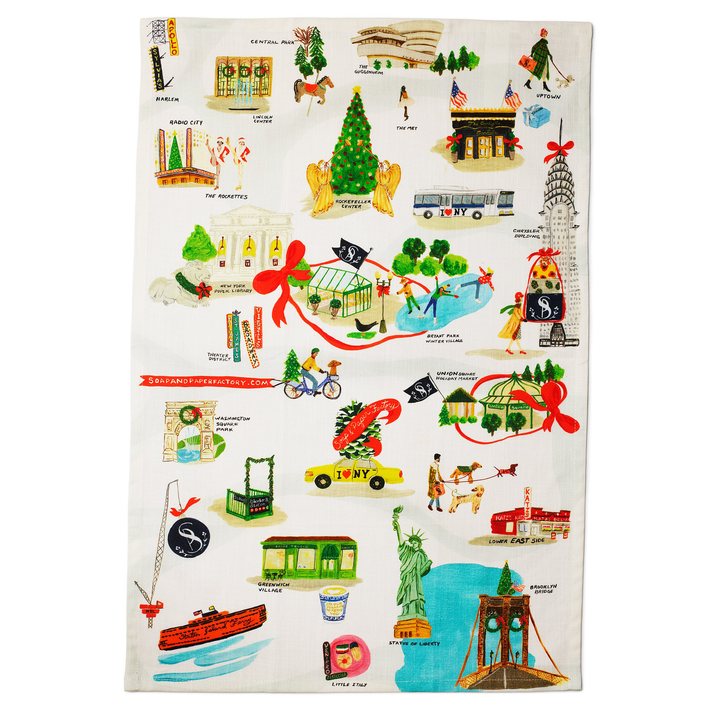 Holiday In New York Dishtowel