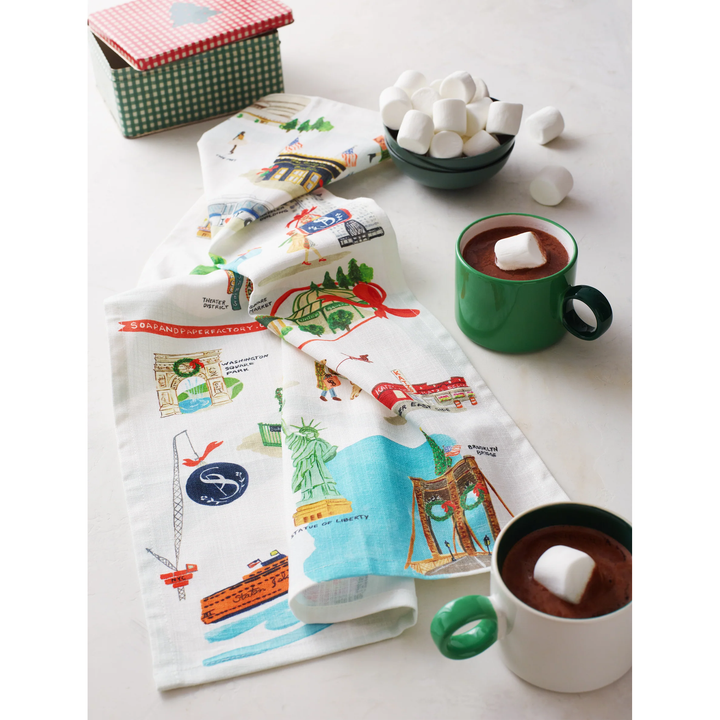 Holiday In New York Dishtowel