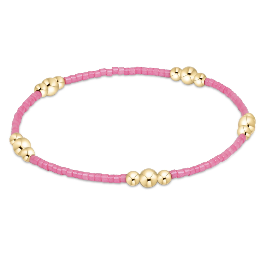 Hope Purpose Gold Bracelet - Bubblegum