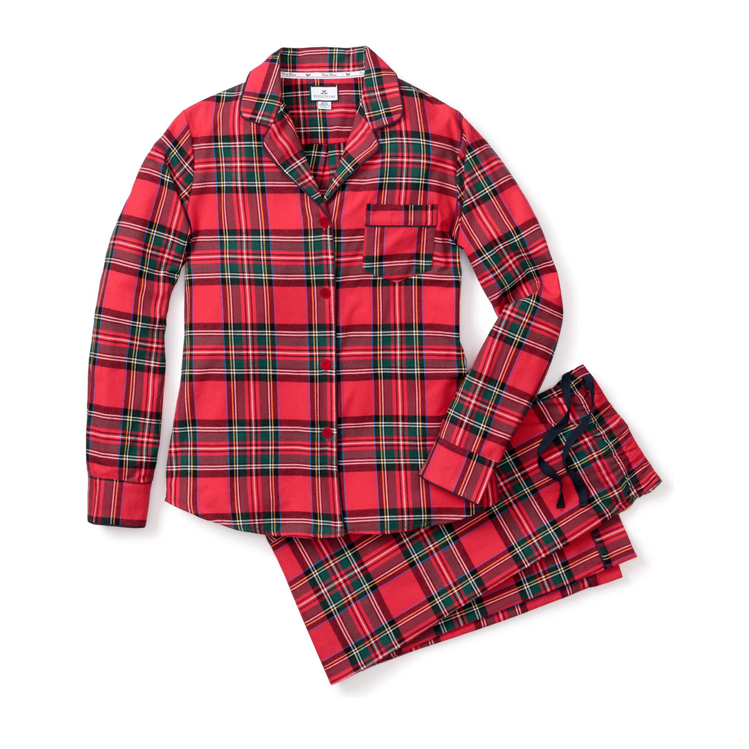 Women's Brushed Twill Pajama Set in Imperial Tartan