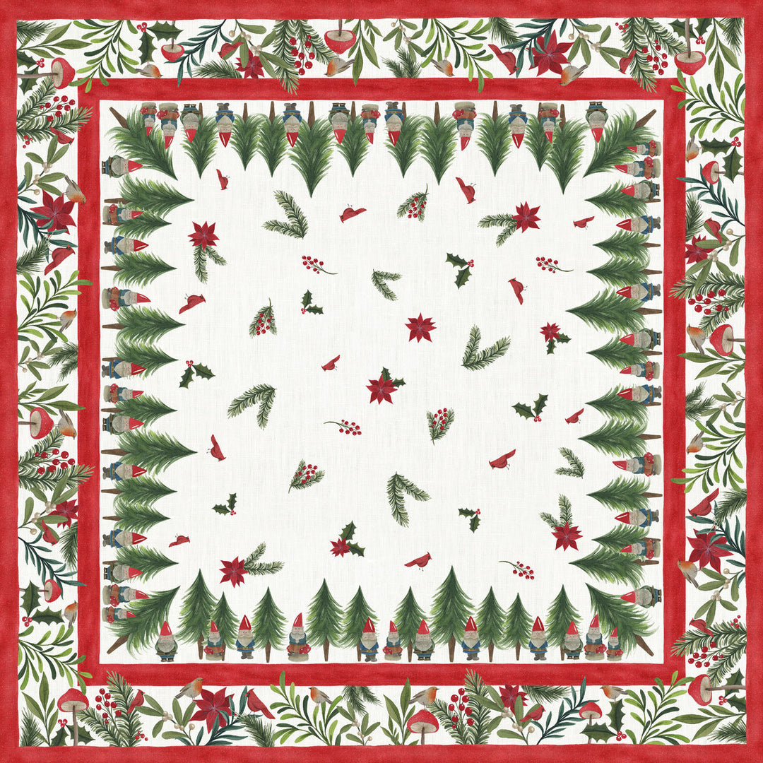 Jolly Elf Square Tablecloth