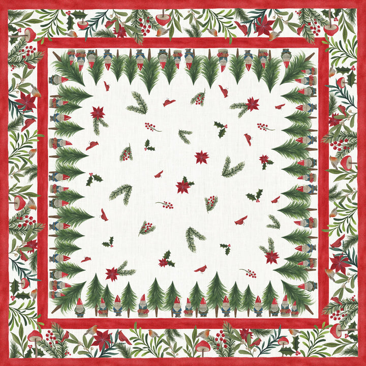 Jolly Elf Square Tablecloth