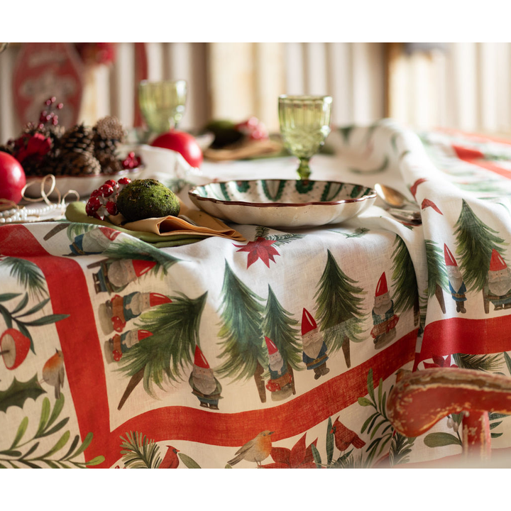 Jolly Elf Square Tablecloth