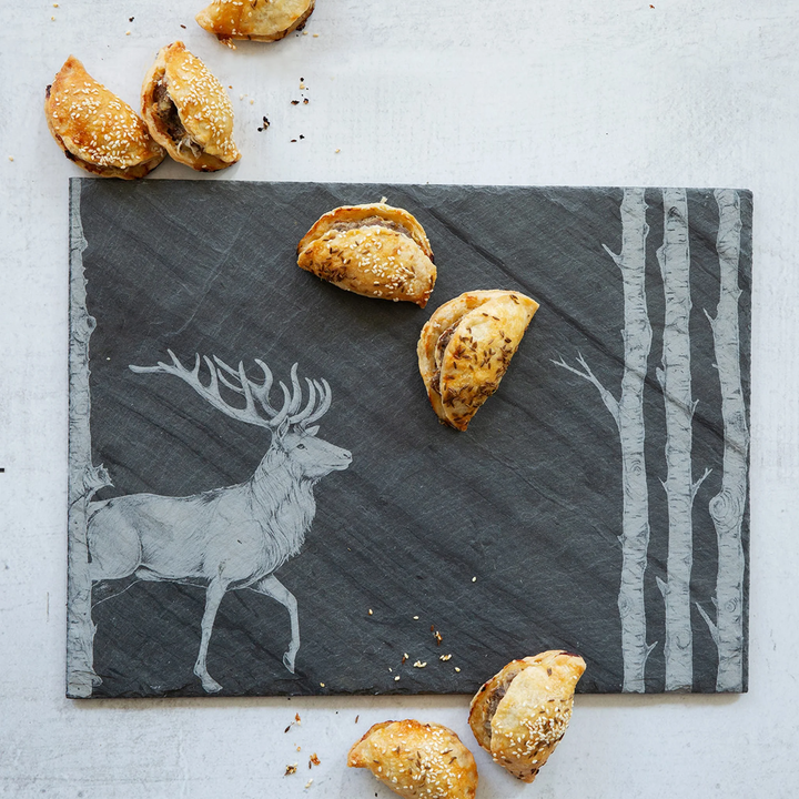 Laura Zindel Slate Rectangular Tray - Buck