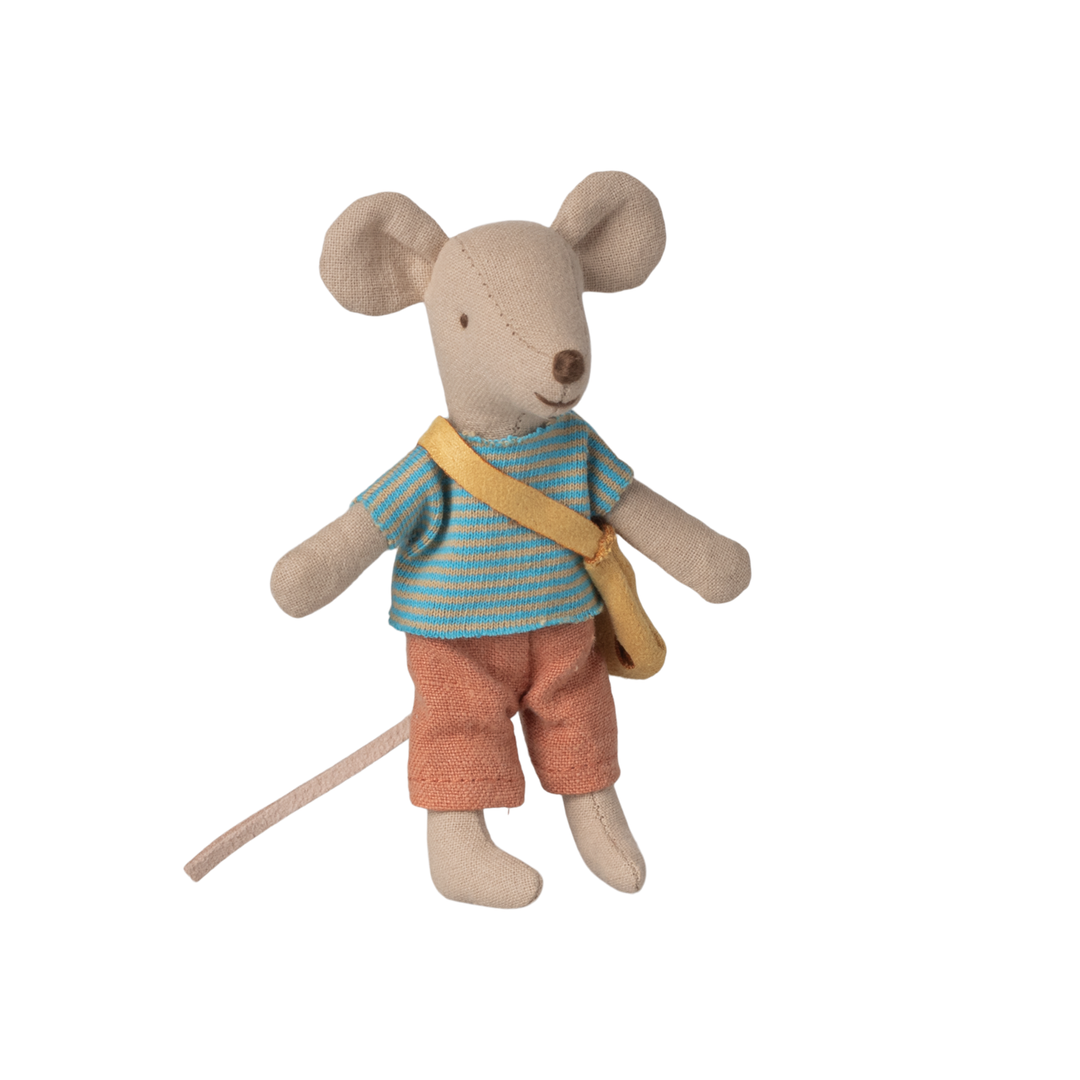Maileg - Little Brother Mouse With Bag