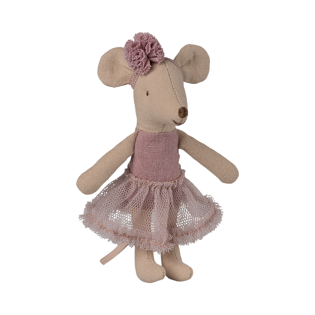 Maileg - Ballerina Mouse, Little Sister - Heather