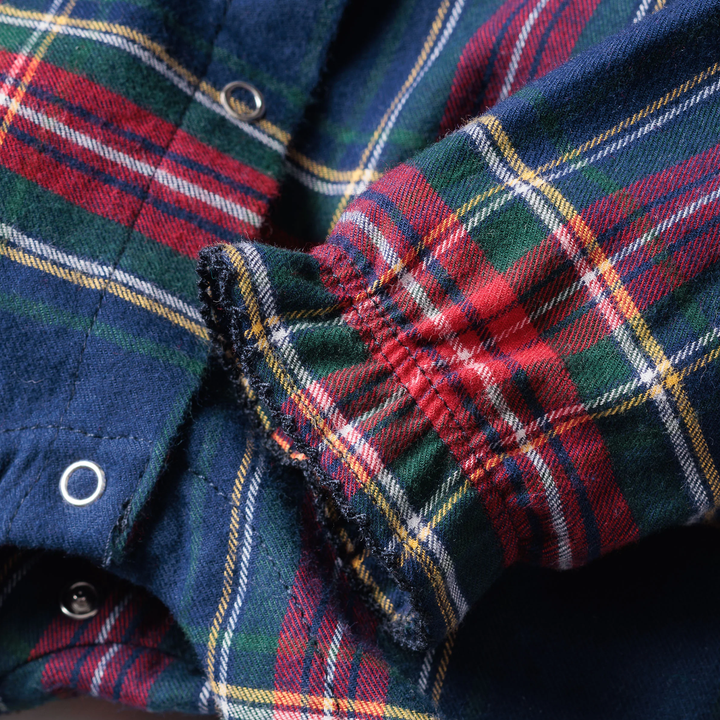 Baby's Brushed Twill Madeline Romper in Windsor Tartan