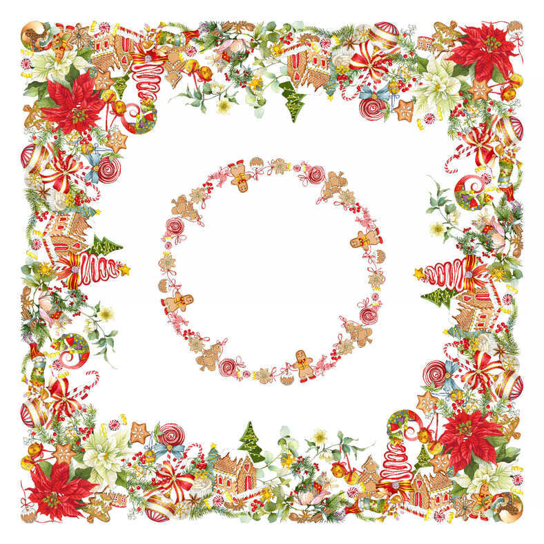 Marzapepe Square Linen Tablecloth