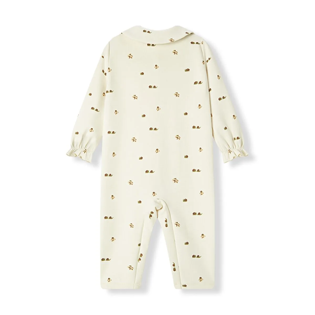 Lil' Mushroom Collared Jumpsuits