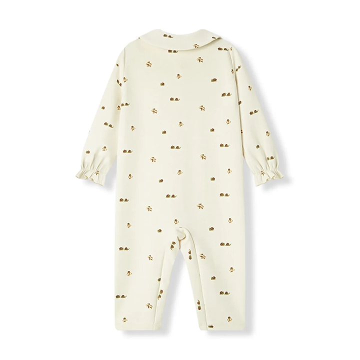 Lil' Mushroom Collared Jumpsuits