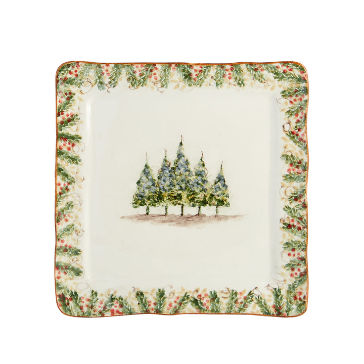Natale Square Signed Platter / Charger
