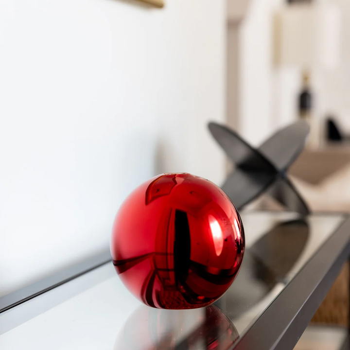 Neva Everlasting Candle Vase Red Metalic