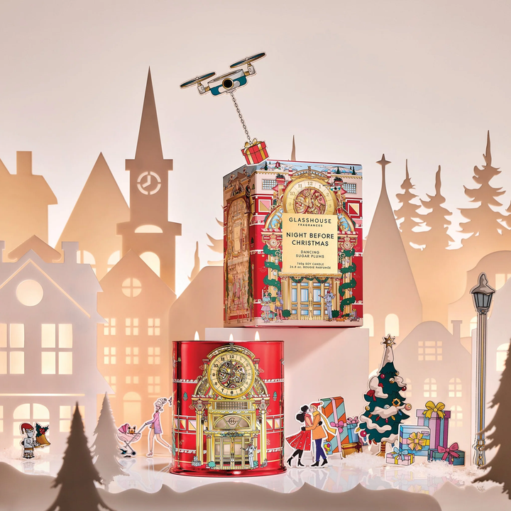 Glasshouse Night Before Christmas 26.8 oz. Triple Scented Candle Limited Edition