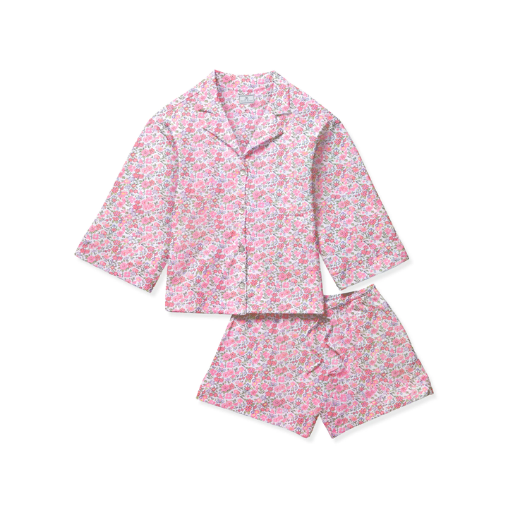 Olivia Pima Short Set in Fleurs de Rose