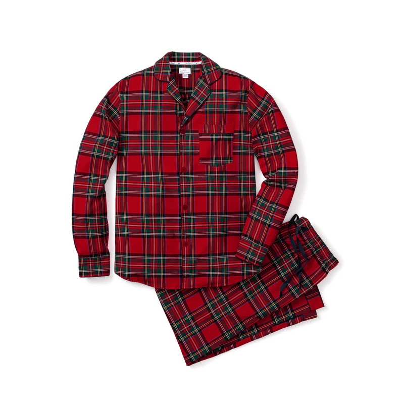 Men's Brushed Twill Pajama Set in Imperial Tartan