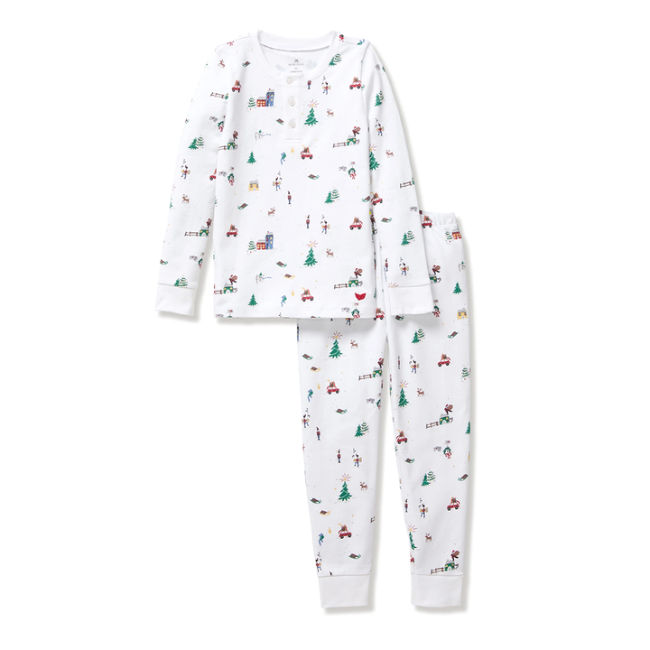 Baby's Pima Snug Fit Pajama Set in Holiday Town