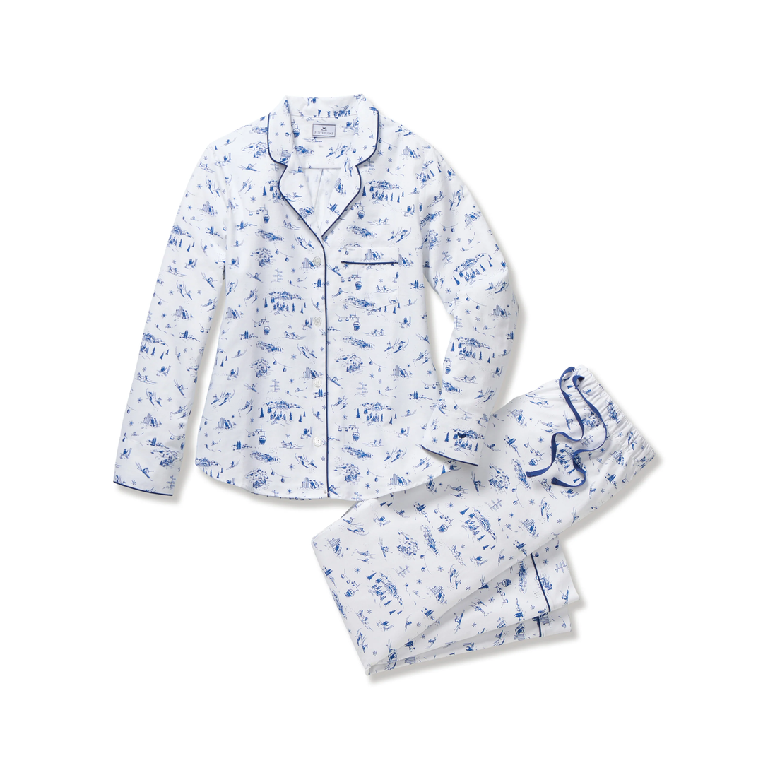 Women's Twill Pajama Set in Chalet Toile