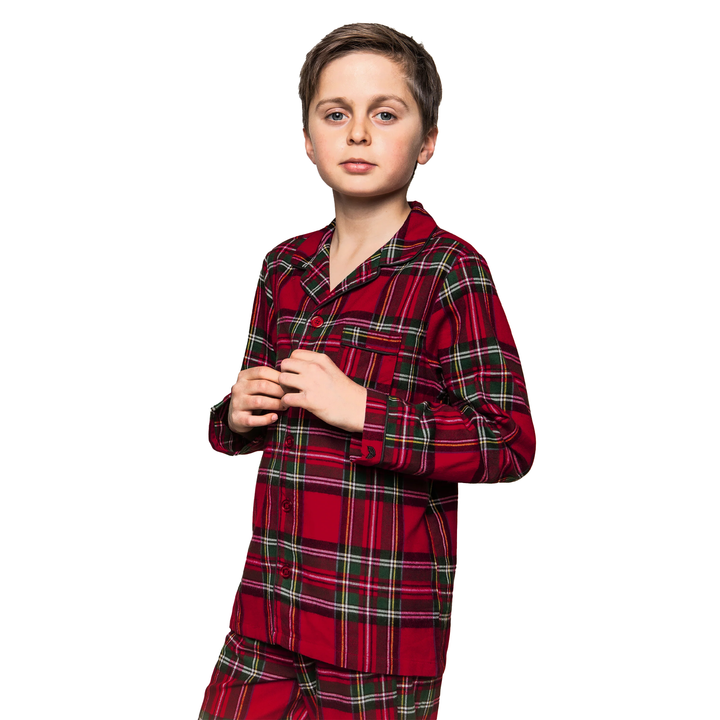 Kid's Brushed Cotton Pajama Set Imperial Tartan