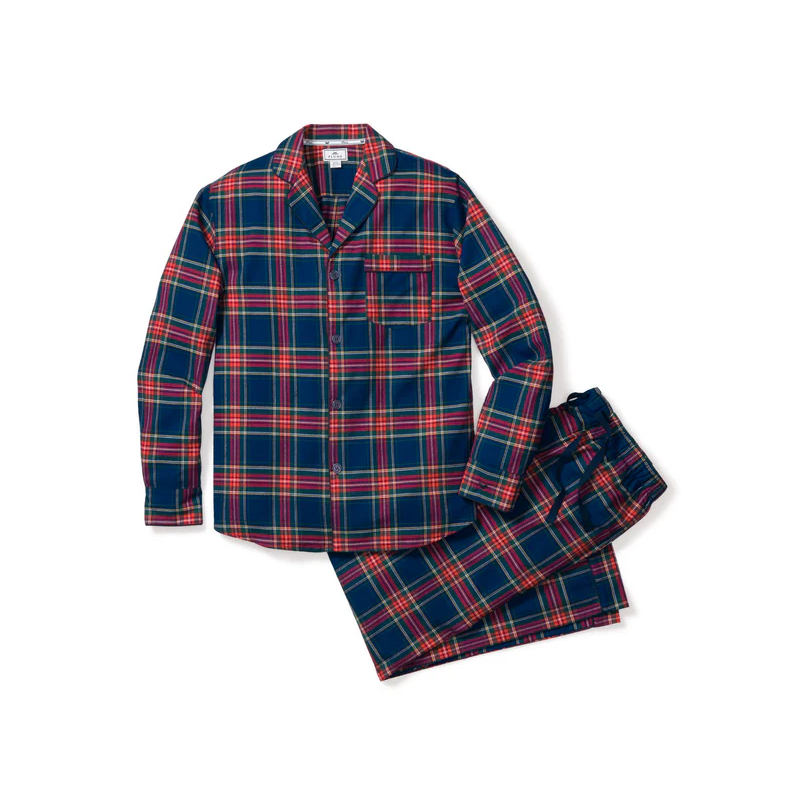 Men's Brushed Twill Pajama Set in Windsor Tartan