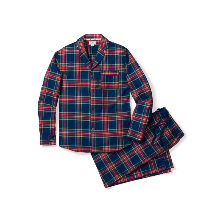 Men's Brushed Twill Pajama Set in Windsor Tartan