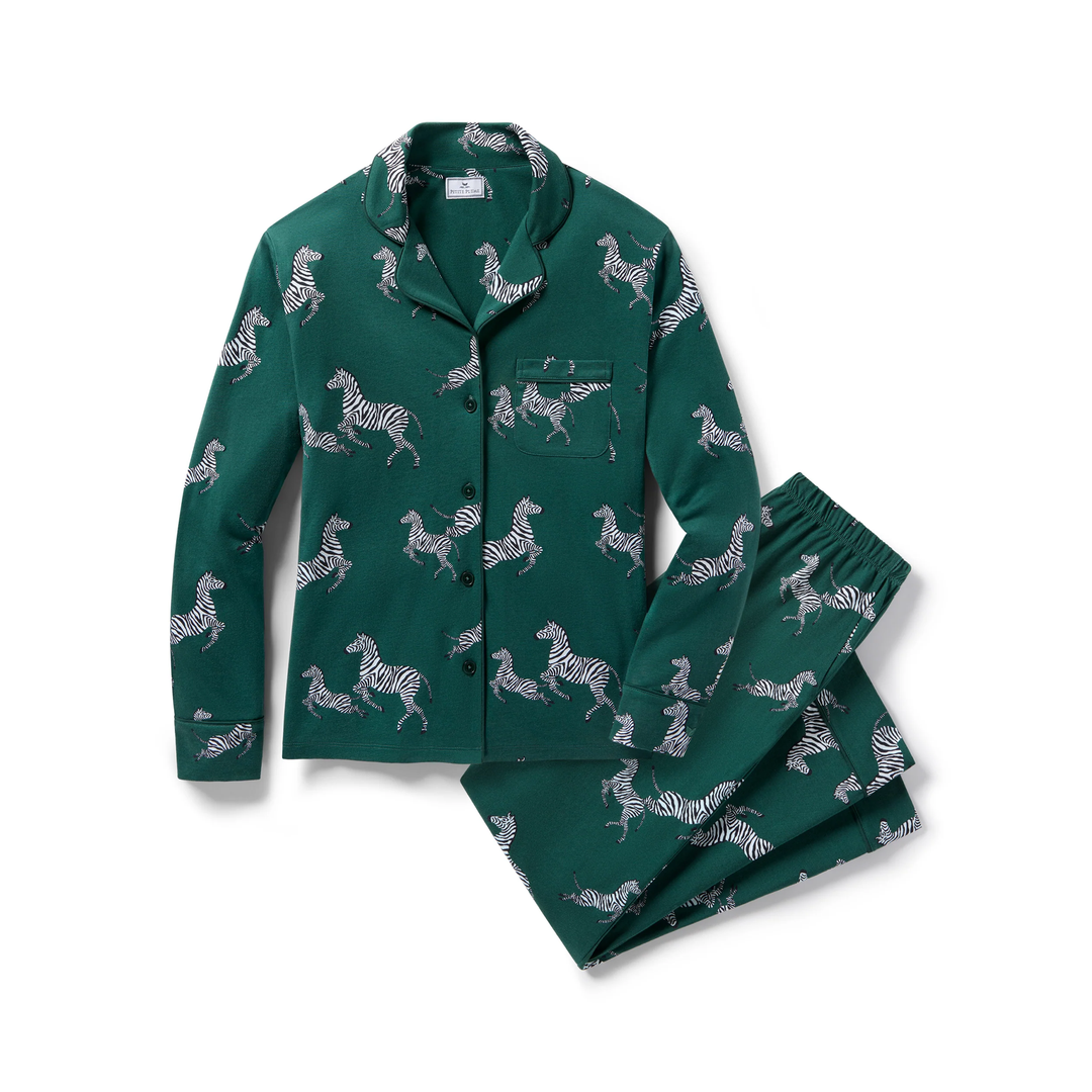 Women's Pima Pajama Set in Zèbre de Forêt