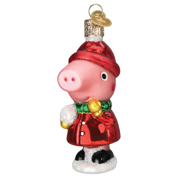 Peppa Pig With A Snowball Ornament