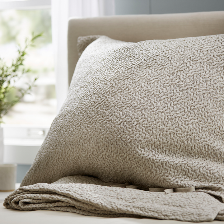 Allegro Platinum Firm Decorative Tie Pillows By The Purists