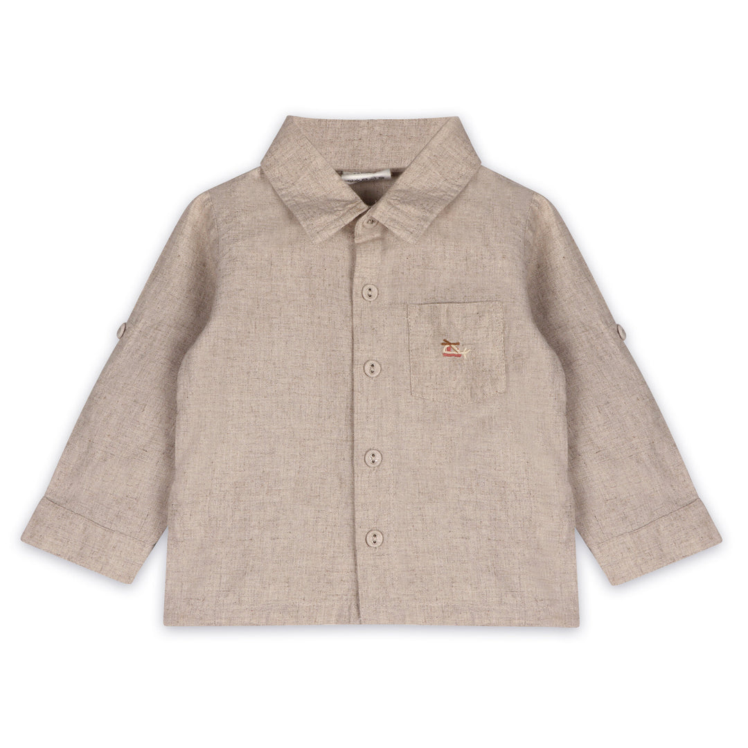Organic Positano Linen Baby Shirt & Corduroy Pants