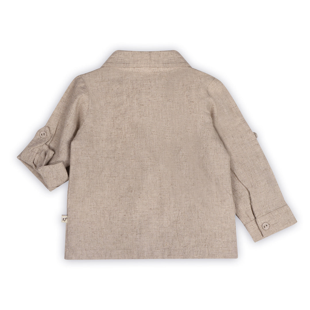 Organic Positano Linen Baby Shirt & Corduroy Pants