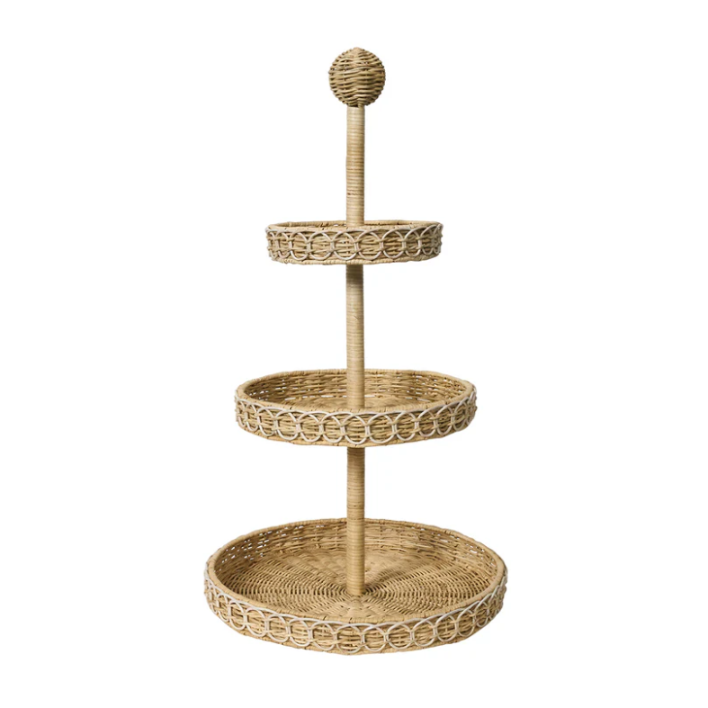 Juliska Provence Rattan 3-Tier Serving Stand