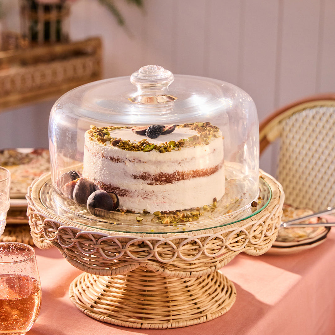 Juliska Provence Rattan Cake Stand