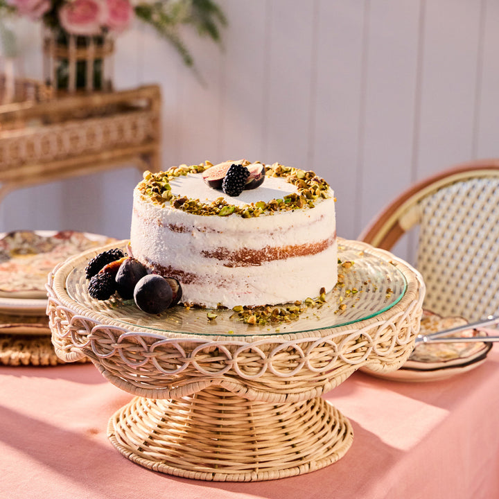 Juliska Provence Rattan Cake Stand