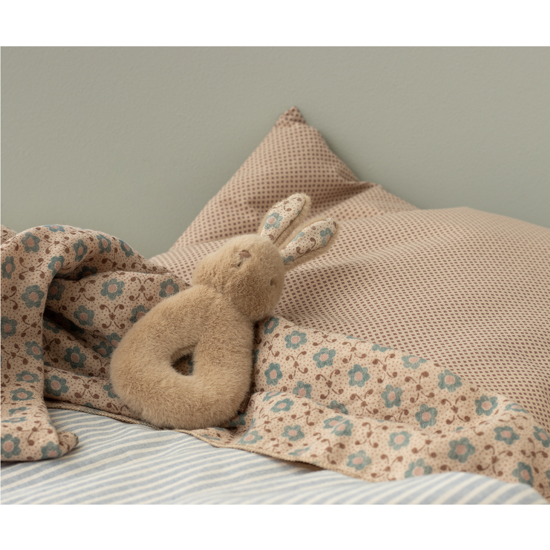 Maileg - Rabbit Rattle Set in Cream Peach