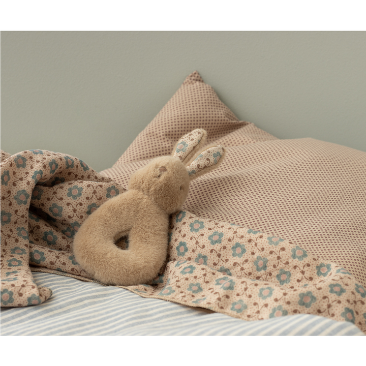 Maileg - Rabbit Rattle Set in Cream Peach