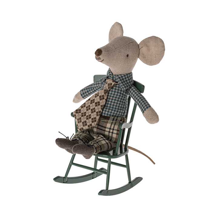 Maileg - Rocking Chair, Mouse Dark Green