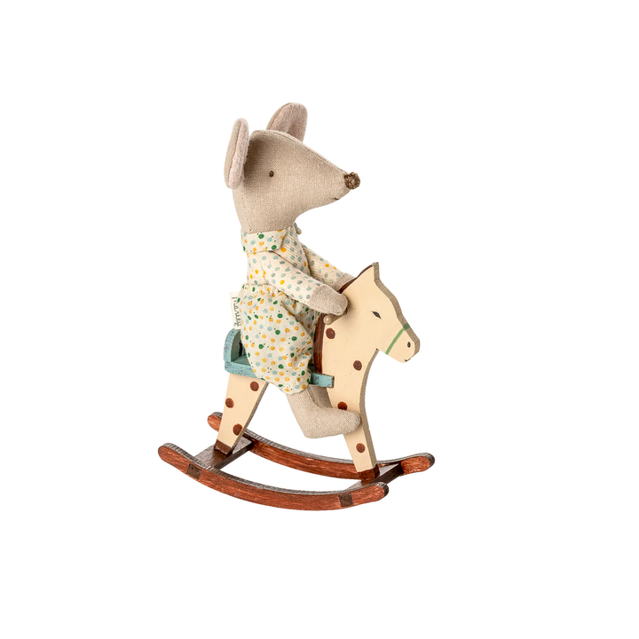 Maileg - Spotted Rocking Horse Little Sister/Brother & Big Sister/Brother Size