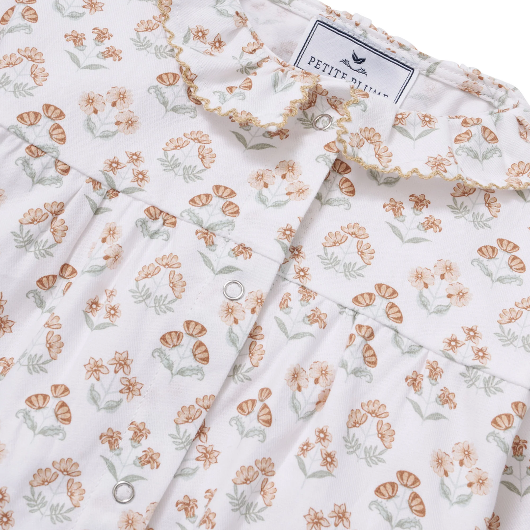 Baby Twill Madeline Romper In Estate Garden